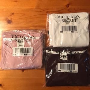 Bundle  of 3 Victoria secret PINK perfect crew tee